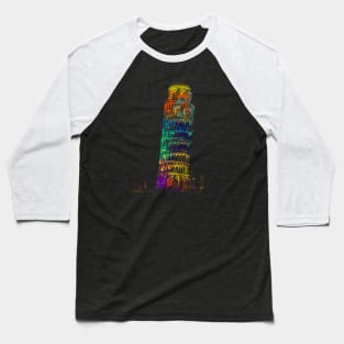 Leaning Tower of Pisa Baseball T-Shirt